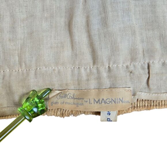 Vtg 60s I Magnin Bill Atkinson Glen of Michigan Twine Top Sz S Boho Cottagecore - Picture 11 of 16